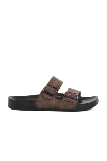 Kahve Nubuk Erkek Terlik PC-7241 M
