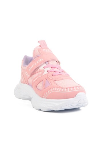 Pembe-Lila Fileli Çocuk Spor Ayakkabı 1500 P
