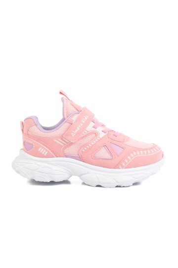 Pembe-Lila Fileli Çocuk Spor Ayakkabı 1500 P
