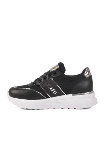 Siyah Kalın Taban Kadın Sneaker 77912 Z