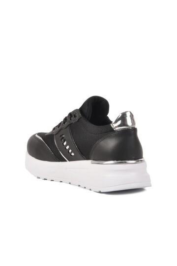 Siyah Kalın Taban Kadın Sneaker 77912 Z
