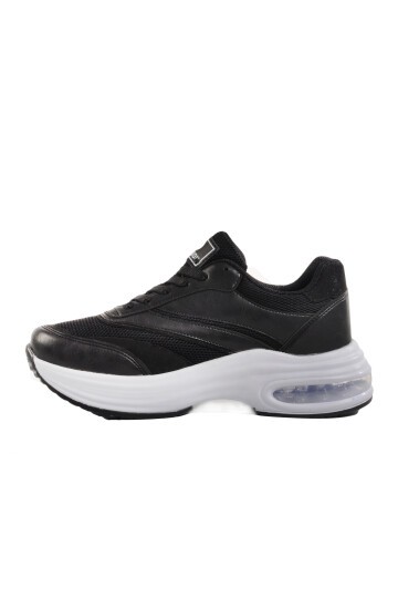 Siyah-Beyaz Air Taban Kadın Spor Ayakkabı 185 G