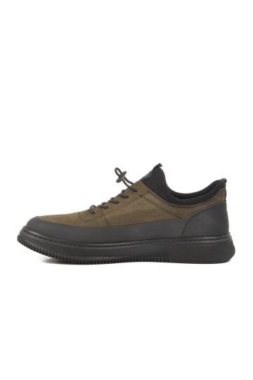Siyah-Haki Hakiki Deri Erkek Sneaker 4K9824-2297 M