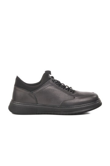 Siyah Hakiki Deri Erkek Sneaker 3K1235-2297 M