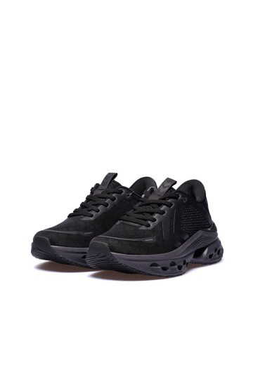 Siyah Unisex Fileli Esnek Spor Ayakkabı 900683 Hml Horizon Tonal