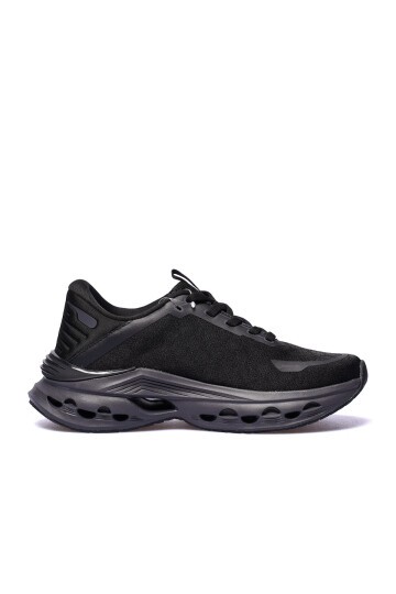 Siyah Unisex Fileli Esnek Spor Ayakkabı 900683 Hml Horizon Tonal