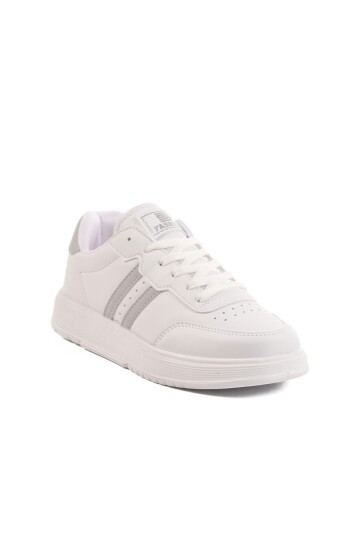 Fashion Beyaz-Gümüş Kadın Spor Ayakkabı 163 G