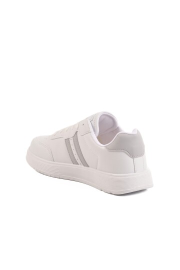 Fashion Beyaz-Gümüş Kadın Spor Ayakkabı 163 G