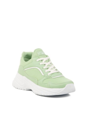Mint Yeşili Fileli Kadın Spor Ayakkabı 2410 G