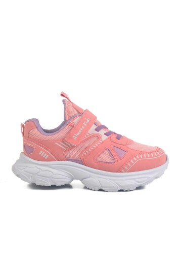Pembe-Lila-Lila Fileli Çocuk Spor Ayakkabı 1500 F