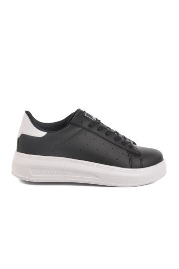 Fashion Siyah-Beyaz Kadın Spor Ayakkabı 156 G