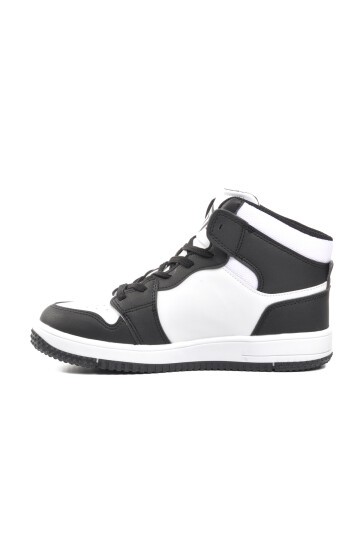 Siyah-Beyaz  Unisex Hi Sneaker Haykat Uzun G
