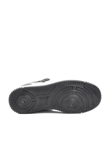 Siyah-Beyaz  Unisex Hi Sneaker Haykat Uzun G