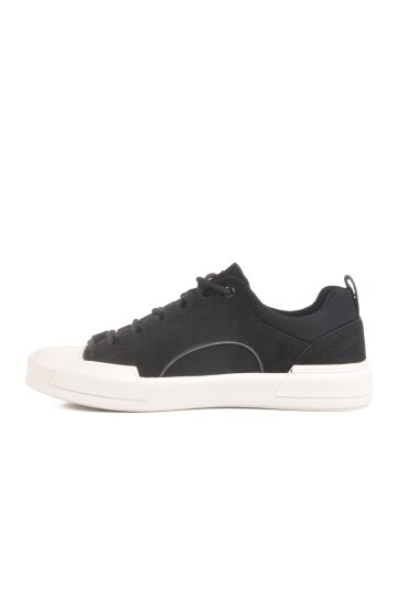 Siyah Hakiki Deri Erkek Sneaker 23Corvet M