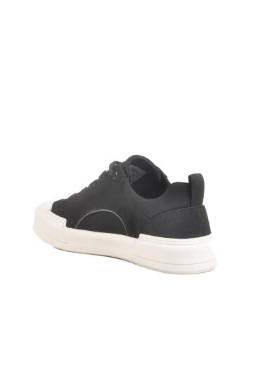 Siyah Hakiki Deri Erkek Sneaker 23Corvet M