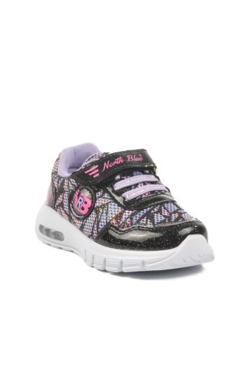 Siyah-Lila Çocuk Spor Ayakkabı North Blue 336126 B