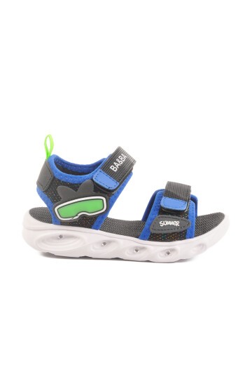 Siyah-Saks Çocuk Sandalet Ba & Ba 018127 P