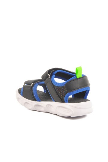 Siyah-Saks Çocuk Sandalet Ba & Ba 018127 P