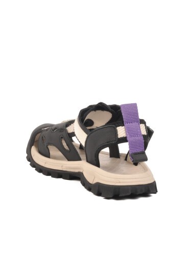 Siyah Hafif Çocuk Sandalet 25Y614 F